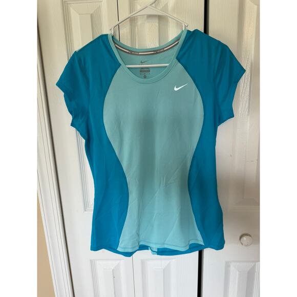 Nike Running Dri-Fit Teal Shirt Women's M - Picture 1 of 6